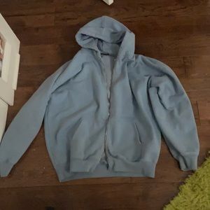 Brandy Melville Blue Oversized Hoodie